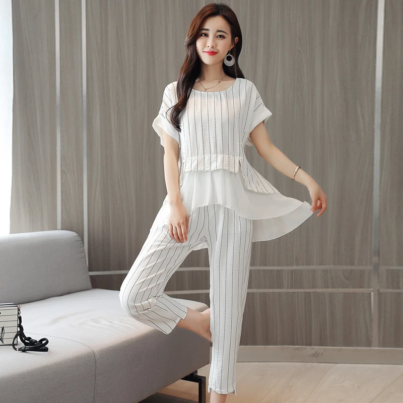 plus size white linen pants suit