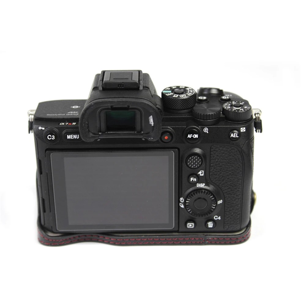 Наполовину защитный чехол-сумка для камеры sony A7R4 A7RIV A7Rm4 A7R IV, чехол из искусственной кожи для камеры, дизайн с открытой батареей