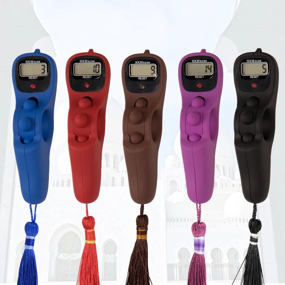 Hand Tally Counter Electronic Counter Electronics Tasbeeh digital tally counter LED easy resettable SXH5136 Original Digital Rosary