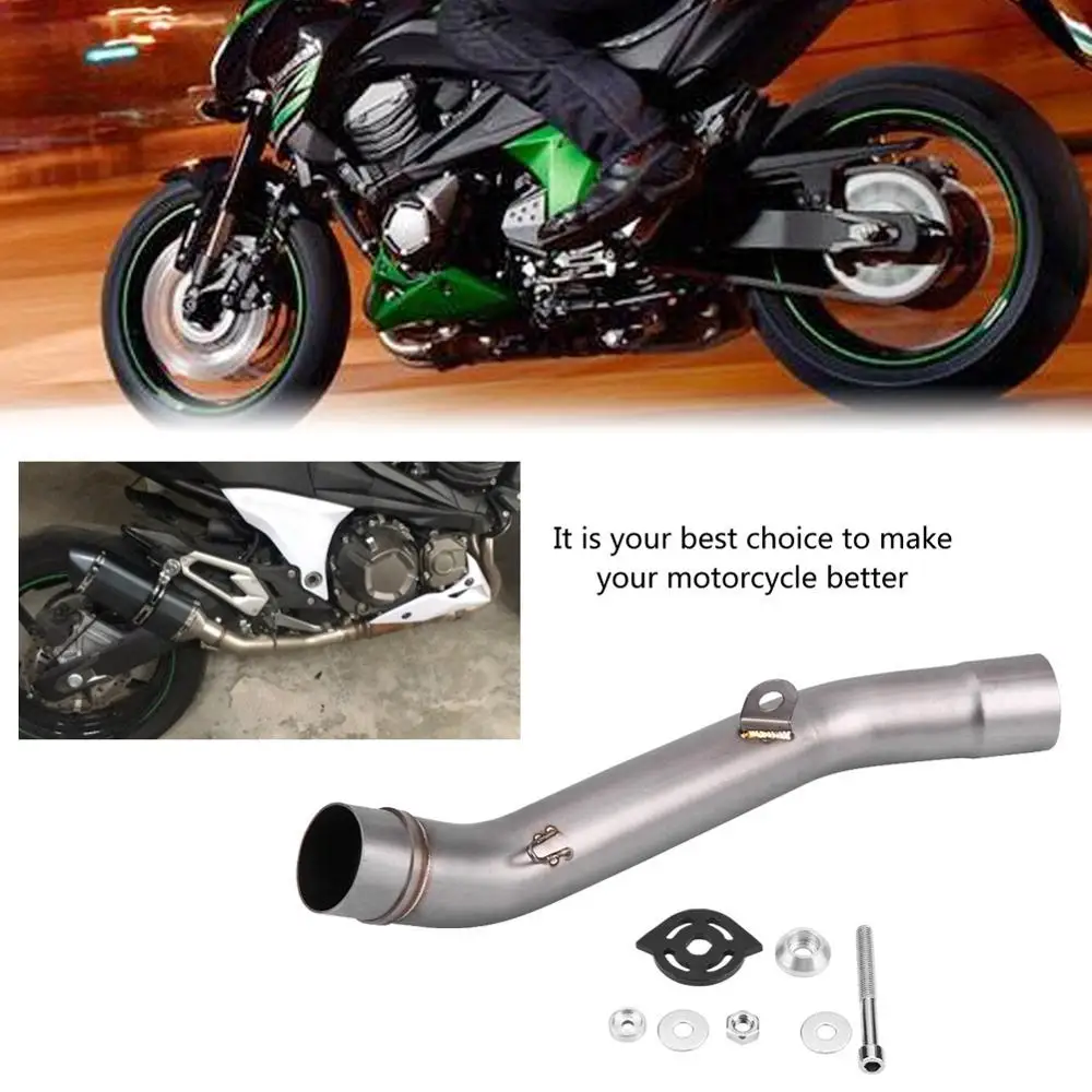 Соединение средней выхлопной трубы мотоцикла универсальное для Kawasaki Z800 2013 2014 2015