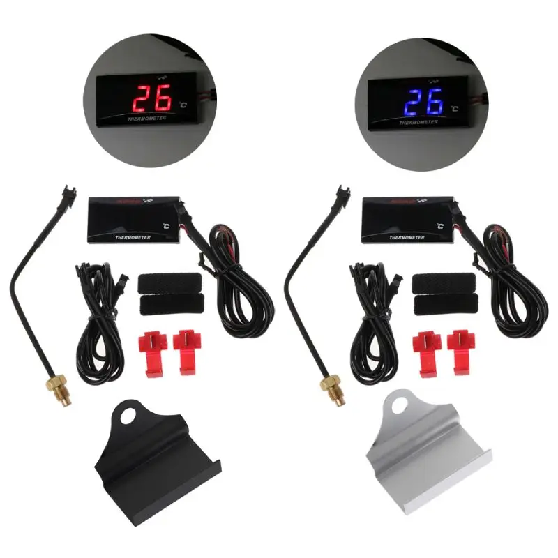 Universal Motorrad LCD Digital Instrumente Thermometer