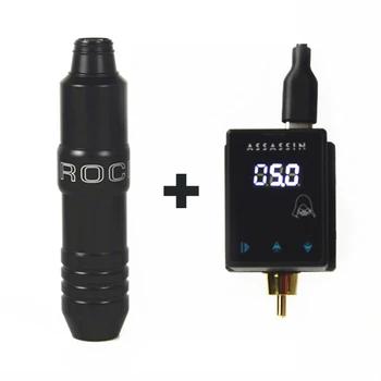 

2020 New Arrival Swiss Motor Rotary Tattoo Machine Pen With Mini Touch Screen Wireless Tattoo Power Tattoo Kit Free Shipping