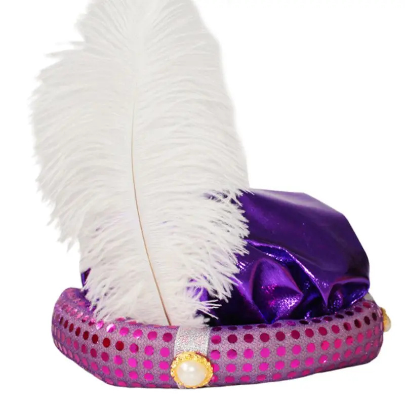 Аладдин шляпа Хэллоуин маскарад шляпы для детской вечеринки сценическое шоу косплей реквизит - Цвет: Фиолетовый