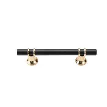 Zinc Alloy Black Gold Chrome Solid Aluminum Bar Kitchen Cabinet Drawer Furniture Pull Handle