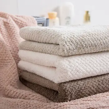 

Solid Color Super Absorbent Soft Dry Hair Towel Fashion Microfiber Creative Gift Bear Towel Travel Bath Face Hand Towels