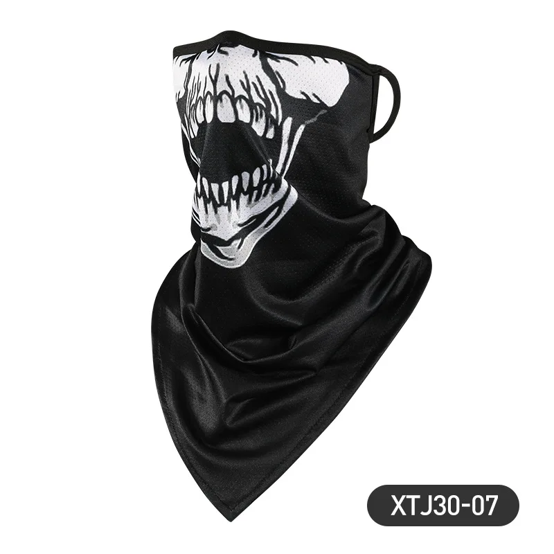 Fiber Magic Headscarf Men Outdoor Riding Headscarf Printing Hanging Ear Cold Feeling Breathable Quick Dry Triangular For Women mens white scarf Scarves