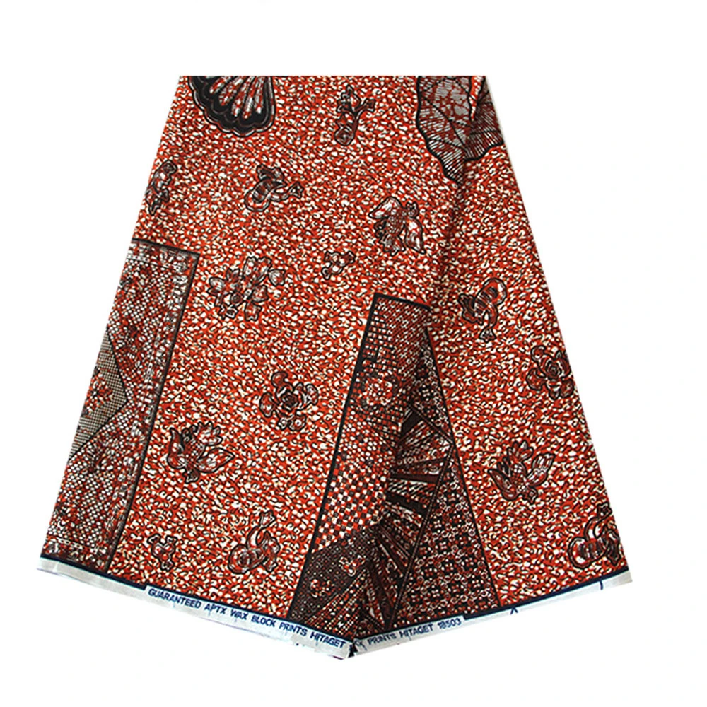 6 ярдов африканская настоящая голландская восковая ткань с принтом для шитья платьев, рубашек, сумок, подушка из чистого хлопка, новинка из Анкары и Нигерии, настоящий голландский воск