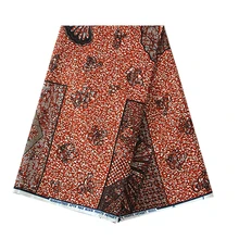 6 ярдов африканская настоящая голландская восковая ткань с принтом для шитья платьев, рубашек, сумок, подушка из чистого хлопка, новинка из Анкары и Нигерии, настоящий голландский воск