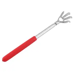 Griffe télescopique compacte, masseur en acier inoxydable, gratte dos réglable, Massage des griffes à main, pointe de protection 