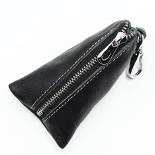 Напрямую от производителя AliExpress поставка товаров наппа кожаный ключ сумка для мужчин из натуральной кожи с натуральным лицевым Покрытием Простой Zipp