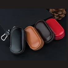 Men&Women Fashion Car Keys Bag Keys Chains Case Holder TOP PU Leather Luminous Key Wallet for Any Car Brands Dropshipping