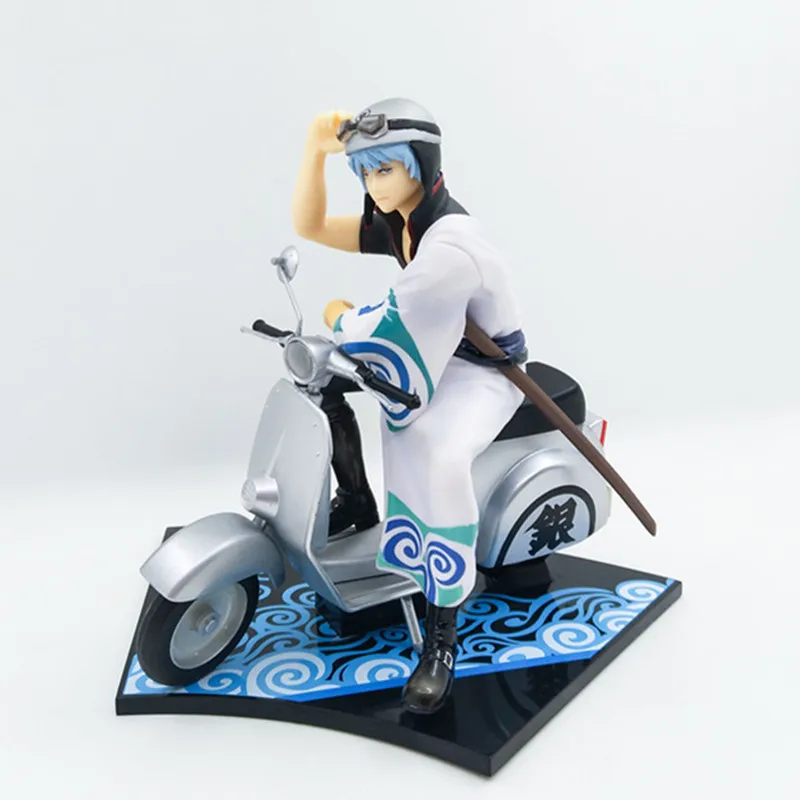 Аниме Gintama Sakata Gintoki мотоцикл Ver ПВХ фигурка Коллекционная модель игрушки куклы 15 см A175