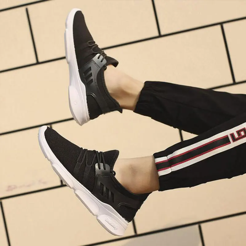 

2019 Spring New Style Athletic Shoes Fashion MEN'S Casual Shoes Breathable Lightweight Anti-slip Solid Color Shoes