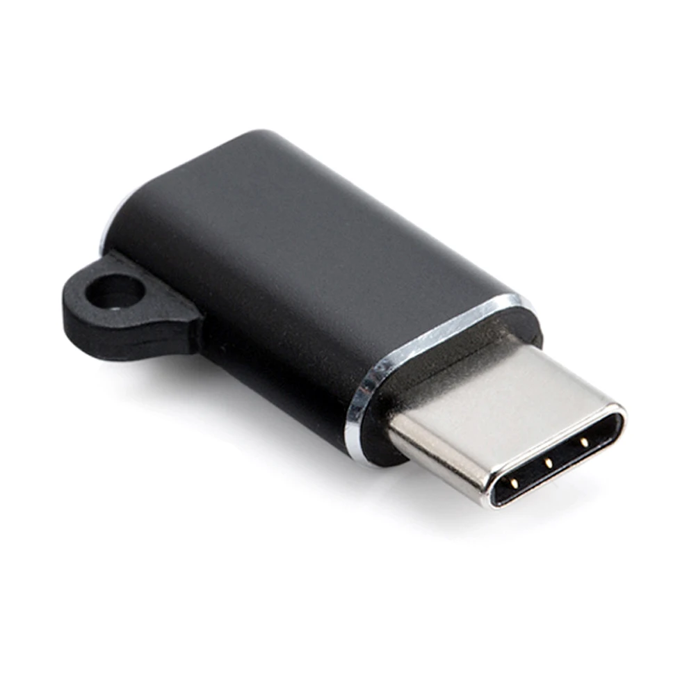 Micro USB Female to USB C Male Converter Connector USB Type C Adapter USB 3.1 Converter Data Adapter For Huawei Android - Цвет: Black