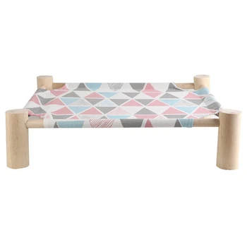 

Summer Cat Hammock Pet House Dog Puppy Lazy Cushion Cushion Lazy Cat Kitten Villa Pet Sleep Supplies Pink + Blue