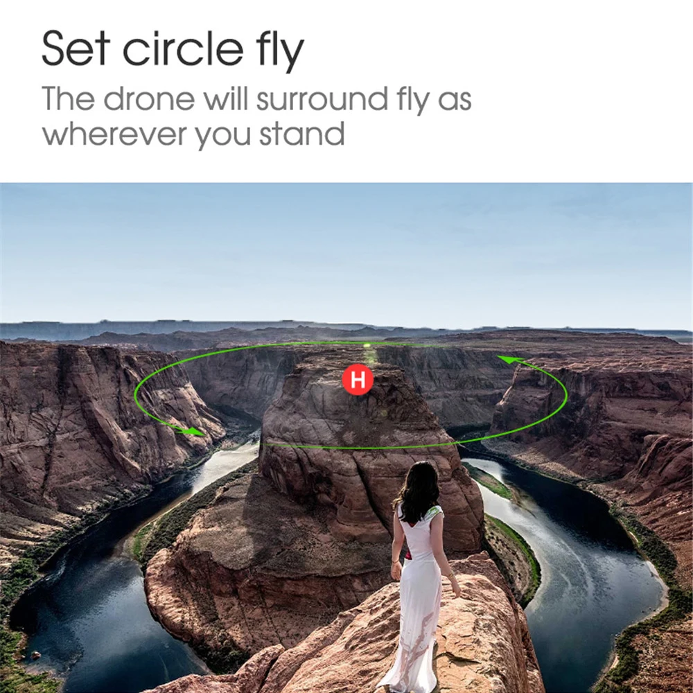  H1 Drone gps drone HD 1080P smart precise positioning return gesture photo Quadcopter WiFi transmis