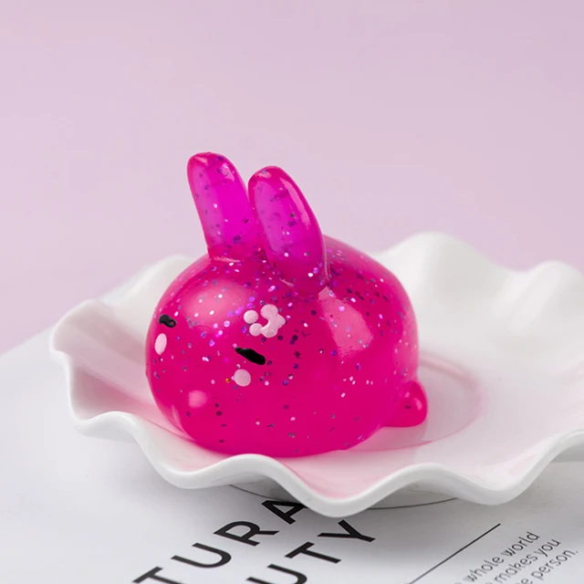 ZK20 Big Spongy Squishy Mochi Fidget Toys Kawaii Animal Soft Cute Fun PopIt Sensory Antistress Squeeze Toys Kids Powder Mochi 4