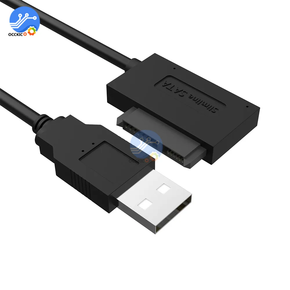 USB 2 0 до 7 + 6 13Pin конвертер для тонкого жесткого диска SATA ноутбука CD/DVD Rom Оптический