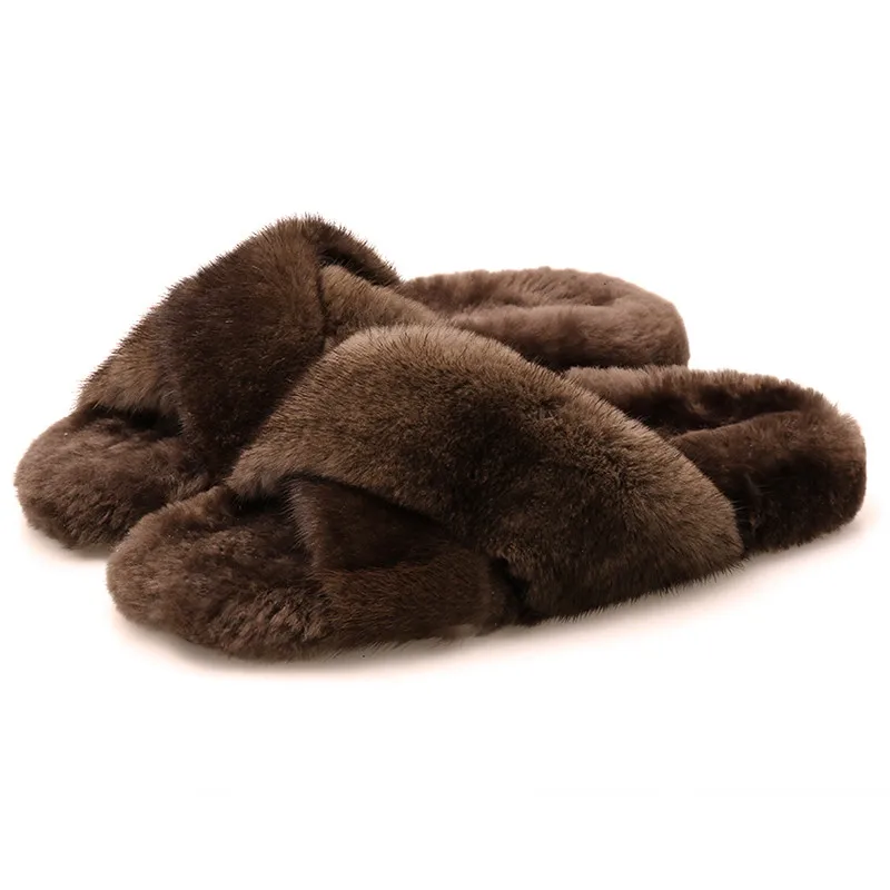 mink slippers