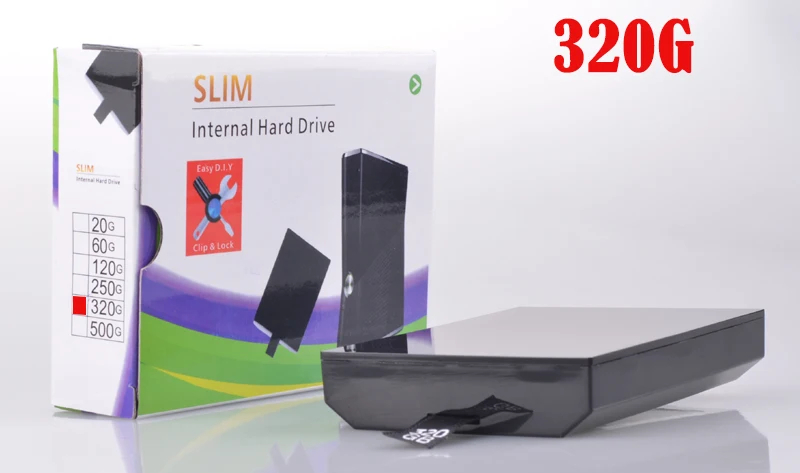 Disque dur Xbox 360 Ultra Slim 20g/60g/120g/250g/320g/500g