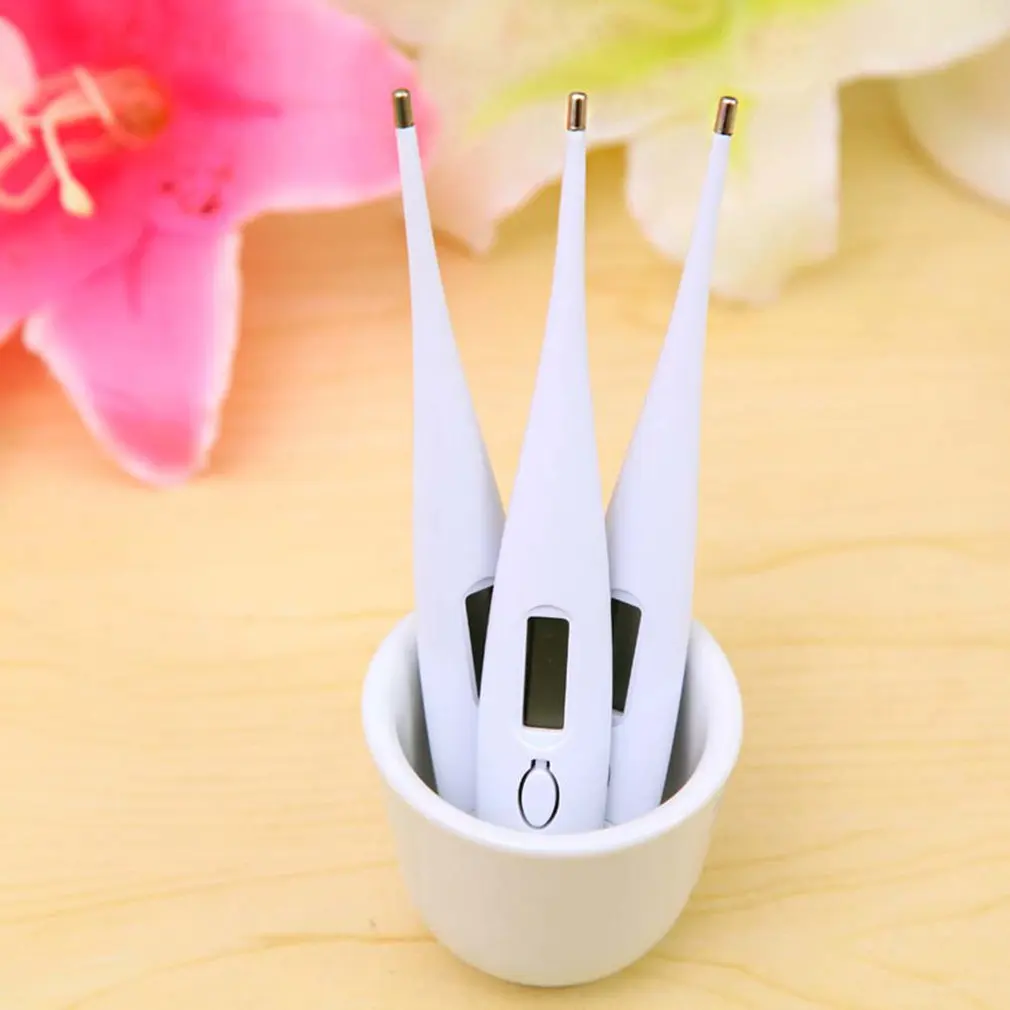 1Pc Digital LCD Heating Electronic Thermometer Tools kids Baby Child Body temperature Measurement  Fast Reading And Accurate