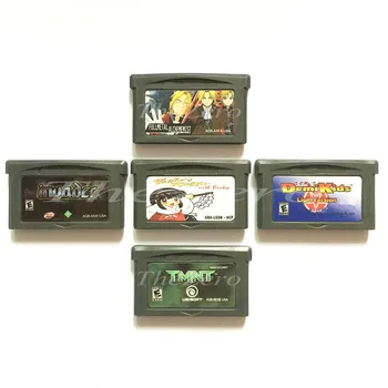 

Video Game Cartridge Console Card Invader Fullmetal Rocry Rocky Tmnt Demi Kids Light Version 32 Bit Handheld Player
