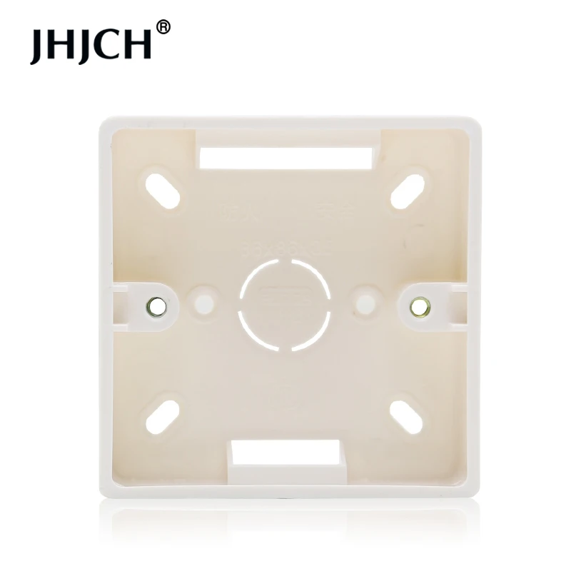 JHJCH Wall switch socket junction box external installation box 86mm*86mm*35mm