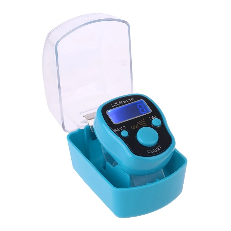 

Portable Wrist Digital Electronic Counter with LED Light and Sound Finger Tool