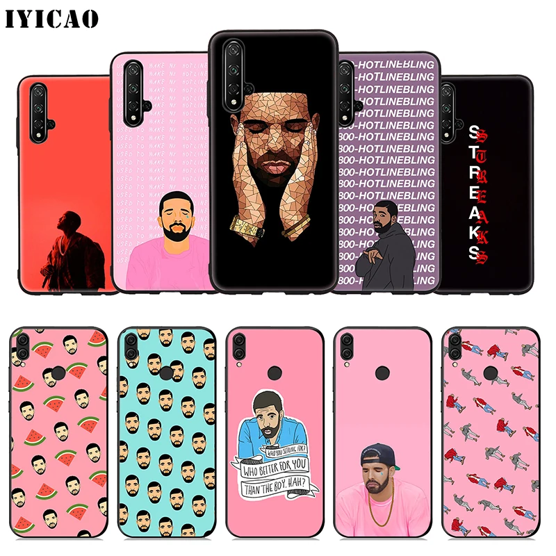 IYICAO Drake Rapper Soft Case for Huawei Honor 20 10 9X 9 8X 8C 8 7X 7A 6A Lite Pro View Note Phone Cover |