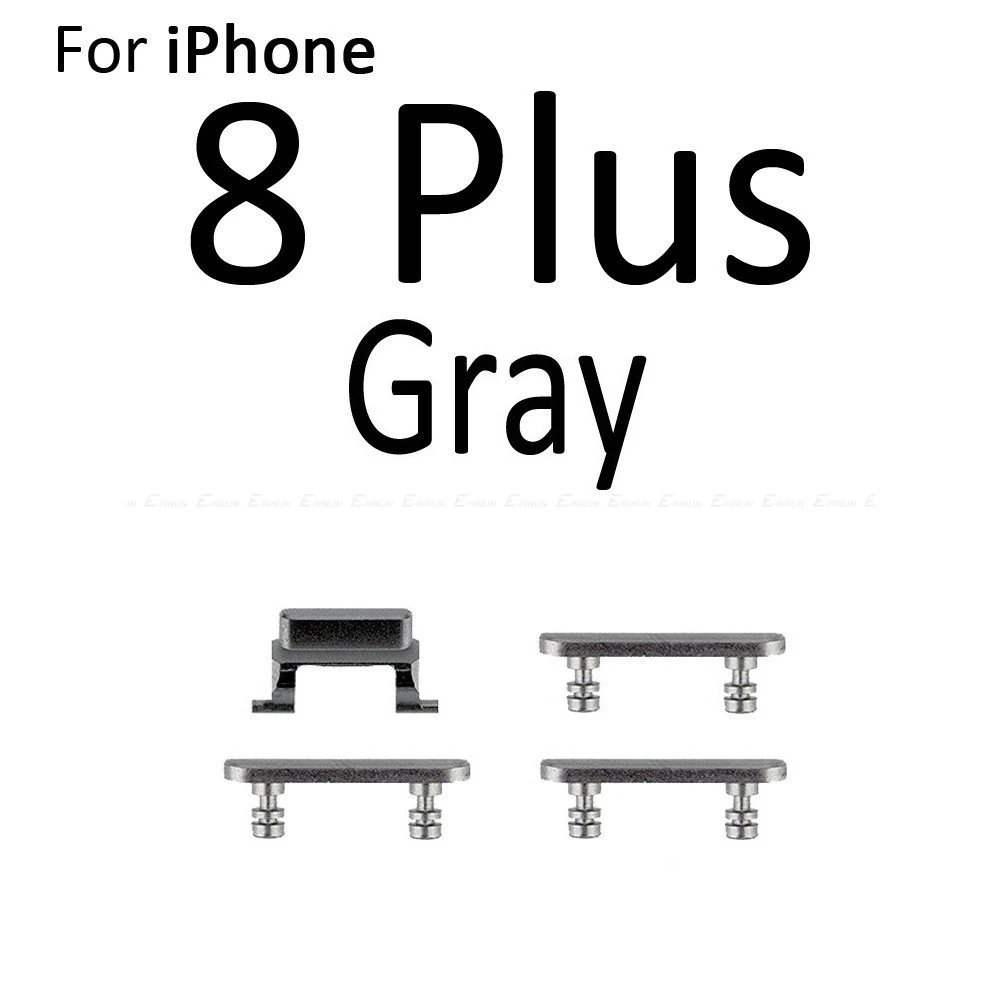 Side Button For iPhone 8 8 Plus SE 2020 Power On Off Lock And Volume Switch Button And Mute Silent Key Full Sets