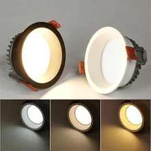 

Recessed Anti-glare LED Downlight 7W 9W 12W 15W 18W 24W Dimmable Ceiling Lamp Spot Light Home Living Room Bedroom Lighting