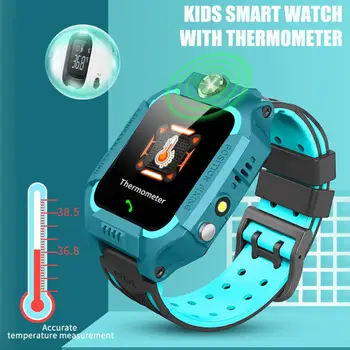 

GSM Delicate Durable Temperature Monitoring Telephone Watch Kid Wristwatch Baby Smart Watch Children Watches SOS Safe