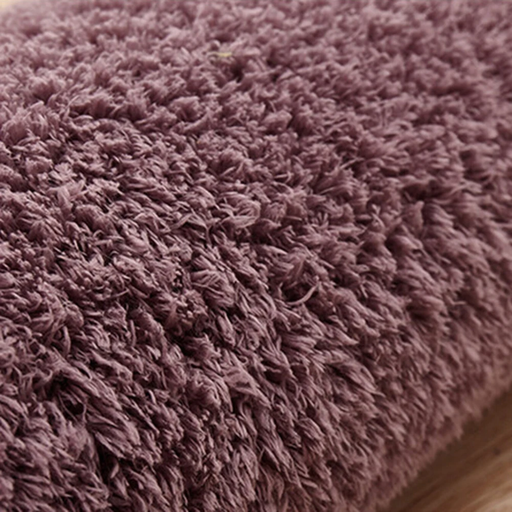 30x50cm Fluffy Round Rug Carpets for Living Room Faux Fur Floor Mat Long Plush Rugs for Bedroom Shaggy Area Rugs Modern Doormat