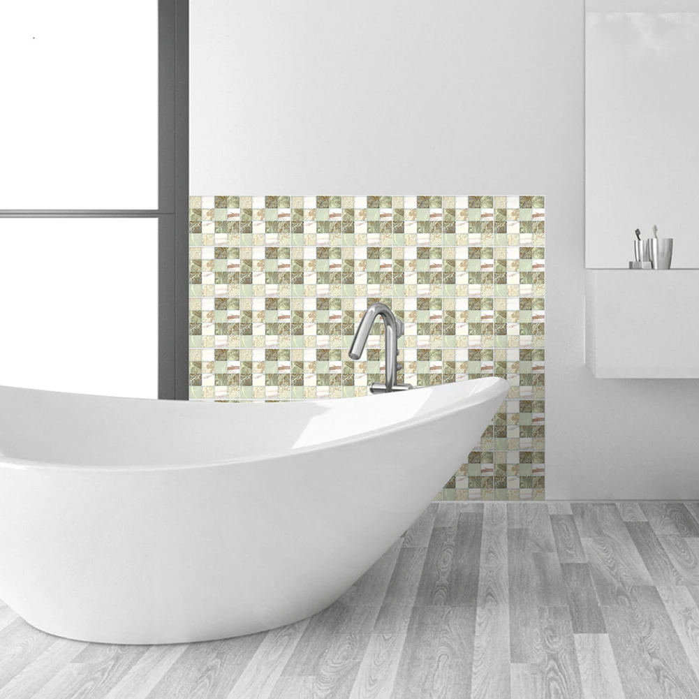 Наклейка на стену в стиле ретро мозаика для кухни водостойкая утолщенная матовая