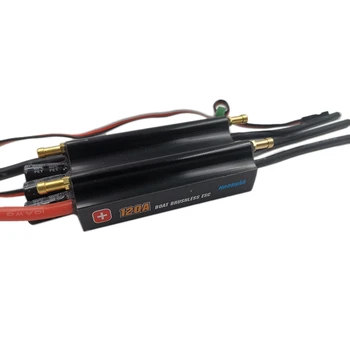

Rc Boat Brushless Motor ESC 120A Brushless ESC Speed Controller Support 2-6S Lipo BEC 5V/4A For RC Boat