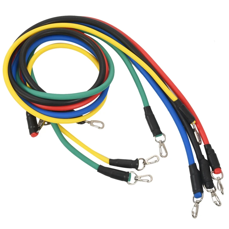 RESISTANCE BANDS Set For Yoga Abs Pilates Fitness Exercise Workout 11