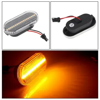 

2pcs 42W Led Dynamic Turn Signal Light Side Marker Sequential Blinker Fit for Volkswagen VW Bora Golf 3 4 Passat 3BG Polo SB6