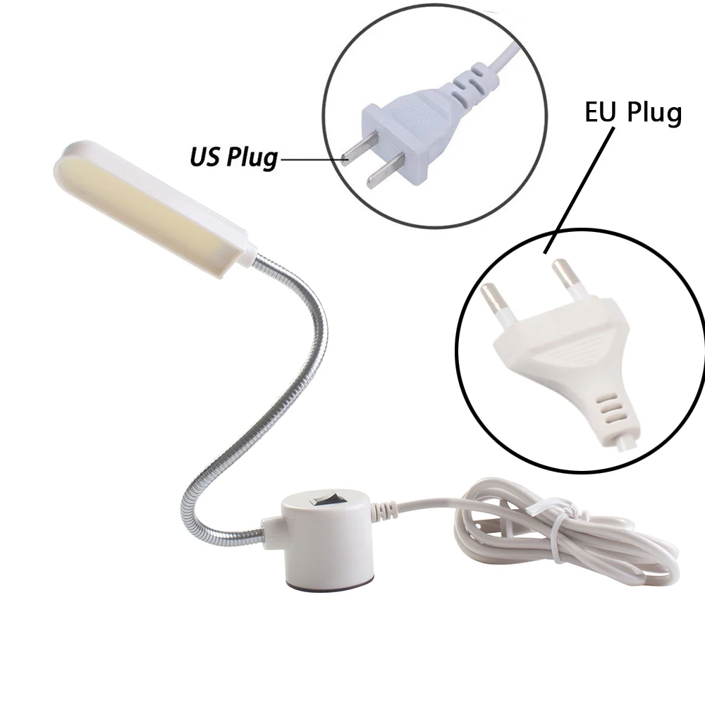 Супер яркий COB 6 Вт светодиодный швейная машина для одежды свет домашняя лампа для рабочего освещения с магнитной основой для всех швейных освещение машины