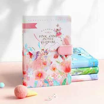 

Good Friends Theme Colorful Pages Notebook 224P Lined+Grided+Blank Paper 19.3*13*2cm Cute Planner Agenda Gift