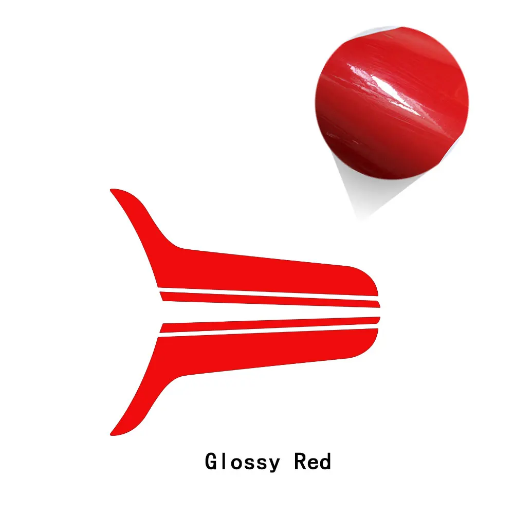 Car Styling Hood Decal Bonnet Stripe Vinyl Stickers for Mini Cooper Countryman Clubman Paceman Coupe R60 R56 R57 F55 F56 F60 R55 - Color Name: Glossy Red