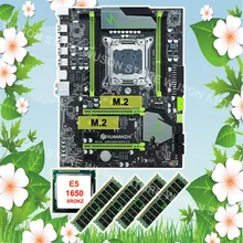 최고의 할인 마더 보드 huanan zhi x79 마더 보드 m.2 슬롯 ram 64g (4*16g) ddr3 1600 recc cpu xeon e5 1650 3.2 ghz sr0kz(China)