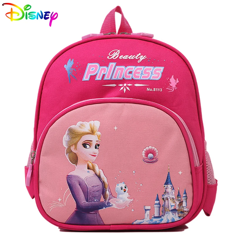 Disney Brand Baby Kids Frozen Elsa Backpack Bags For Girls Fashion Nylon Handbags Children Cartoon Shoulder Packages Schoolbags