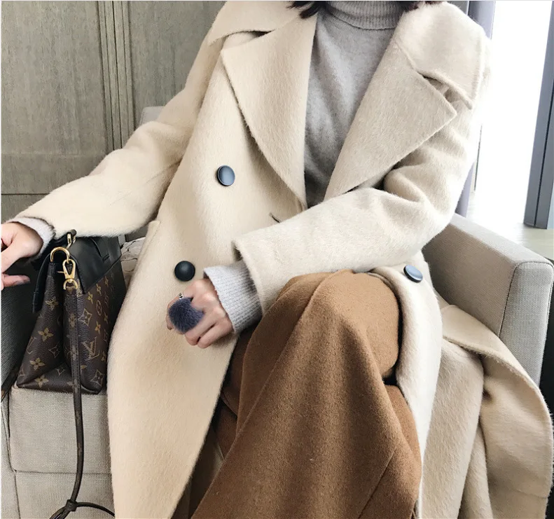 Зимнее женское пальто manteau femme abrigo mujer шерстяное пальто casaco feminino plaszcze damskie bayan Mount manteau femme hiver