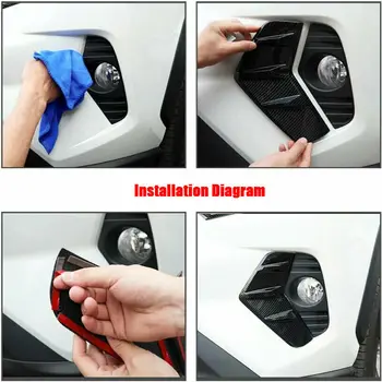 

2pcs Lamp Cover Trim Fog Light Waterproof Non-fading Clearer texture Hot