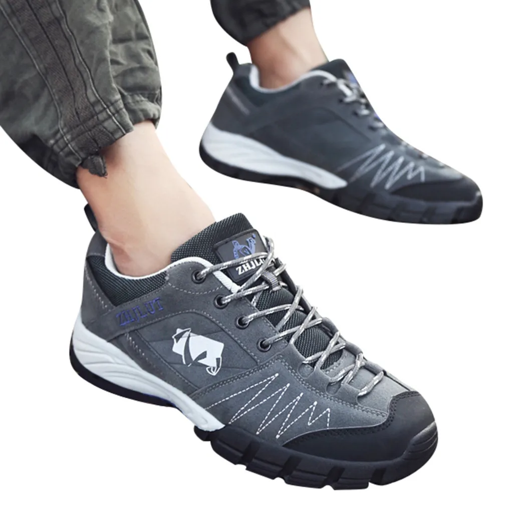 Летние дышащие мужские походные туфли сетчатые мужские кроссовки для занятий на открытом воздухе мужские ботинки для скалолазания спортивная обувь быстросохнущая водонепроницаемая обувь# g2