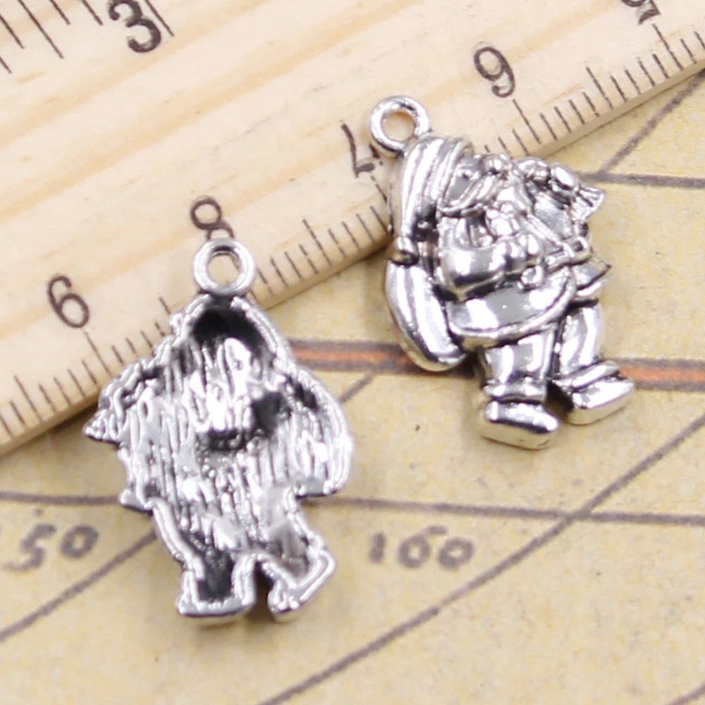 10 stücke Charms Weihnachten Santa Claus 23x16mm Tibetischen Silber Farbe Anhänger Antiken Schmuck, Die DIY Handgemachten Handwerk