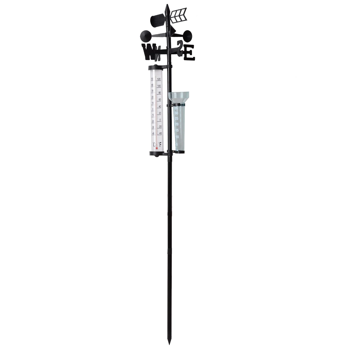 Multifunction Outdoor Garden Weather Station Meteorological Measurer Vane Tool Wind Rain Gauge Temperature Instruments