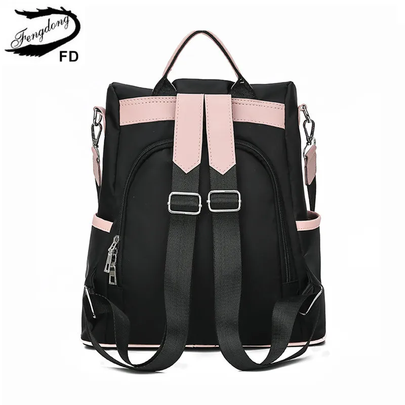 FengDong girsl милый маленький рюкзак женский модный Противоугонный рюкзак водонепроницаемый Оксфорд рюкзак для путешествий школьный рюкзак для девочек подарок