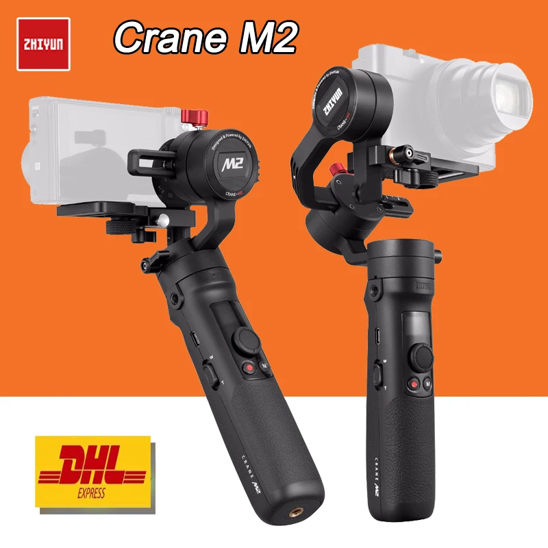 

ZHIYUN Crane M2 Handheld Gimbal All in One 3-axis Portable Stabilizer Gimbal for Mirrorless Action Compact Cameras Smartphones