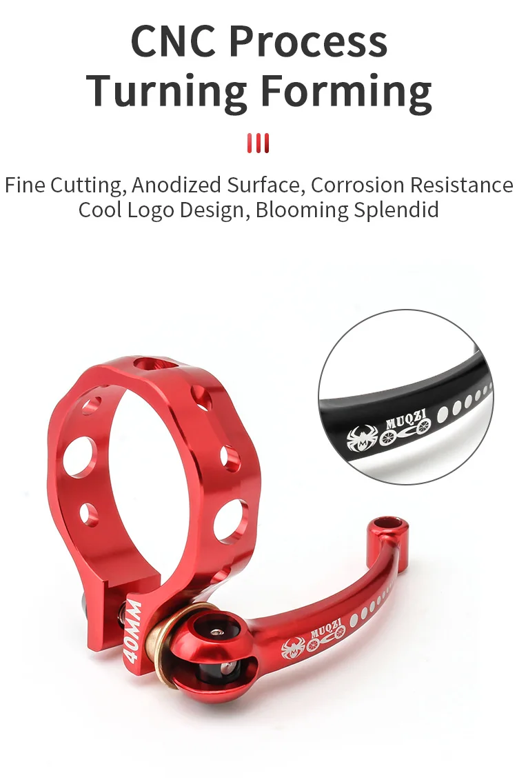 MUQZI 40MM 41MM Bike Seatpost Clamp Ultralight Aluminum Alloy Quick Release Seat Tube Clamp For Dahon Folding Bicycle MUQZI 40MM 41MM Bike Seatpost Clamp Ultralight Aluminum Alloy Quick Release Seat Tube Clamp For Dahon Folding Bicycle